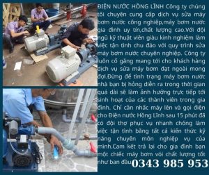 Dịch vụ sửa máy bơm nước Hồng Lĩnh uy tín-giá rẻ-chuyên nghiệp