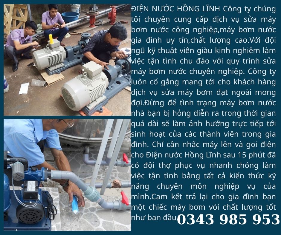 Dịch vụ sửa máy bơm nước uy tín-giá rẻ-chuyên nghiệp tại Biên Hòa.