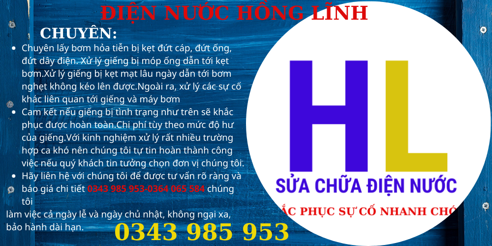 Dịch vụ sửa giếng khoan uy tín,chuyên nghiệp tại Đồng Nai.