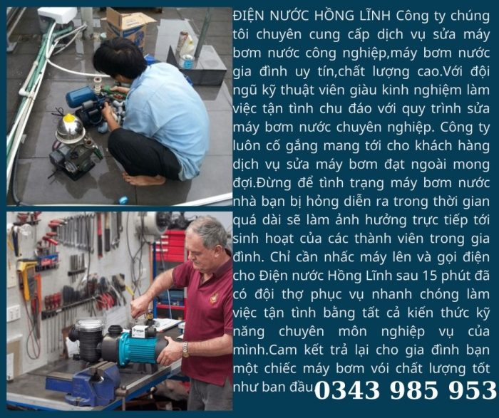 Dịch vụ sửa máy bơm nước uy tín-giá rẻ-chuyên nghiệp tại Tân Uyên