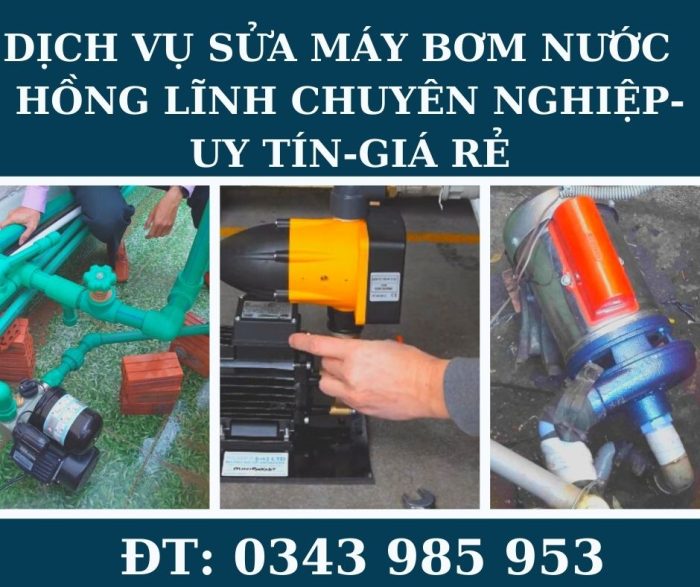 Dịch vụ sửa máy bơm nước Hồng lĩnh uy tín-chuyên nghiệp.