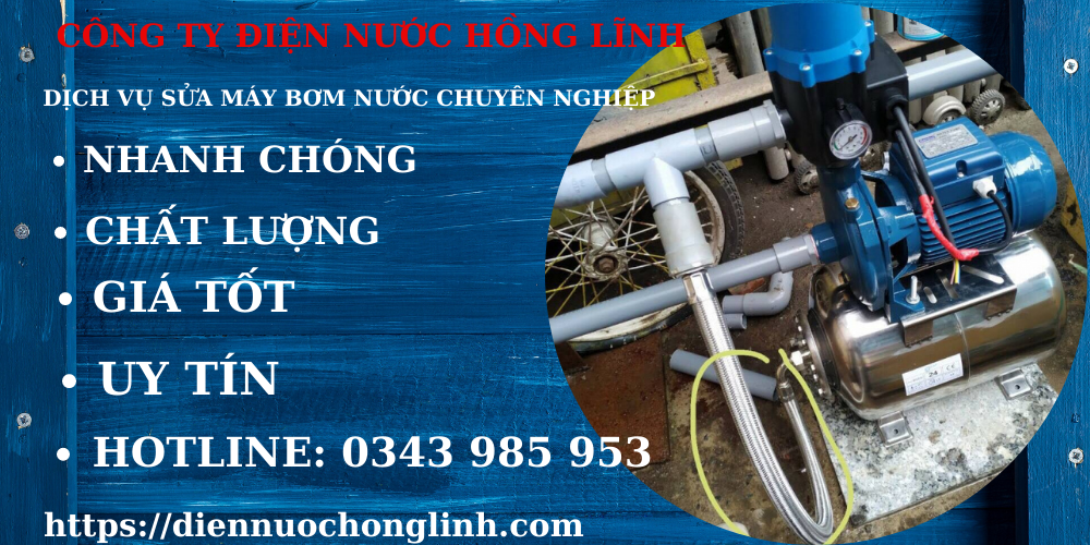 Dịch vụ sửa máy bơm nước tại Thuận An  phục vụ 24/24 tất cả các ngày trong tuần.