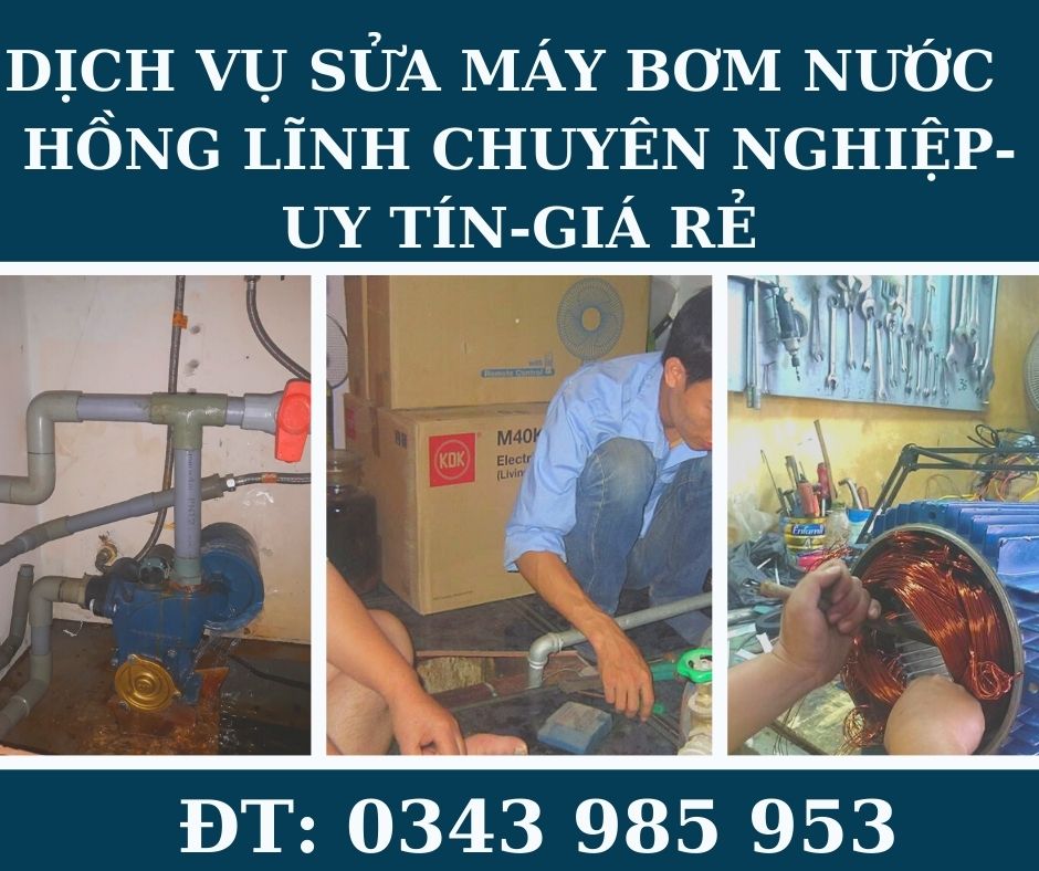 Thợ sửa máy bơm nước kêu e e tại phường Bình An Dĩ An.