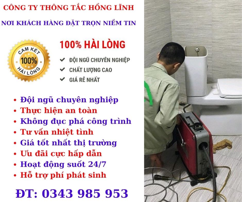 Dịch vụ thông tắc bồn cầu chuyên nghiệp tại phường Long Bình.